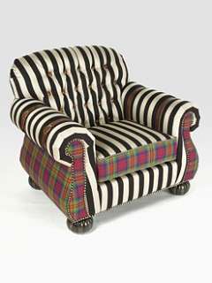 MacKenzie Childs   Courtly Campaign Club Chair