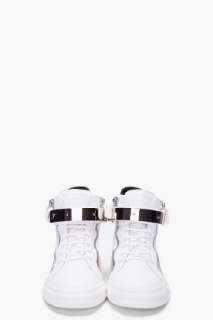 Giuseppe Zanotti White And Taupe Bianco Sneakers for men  