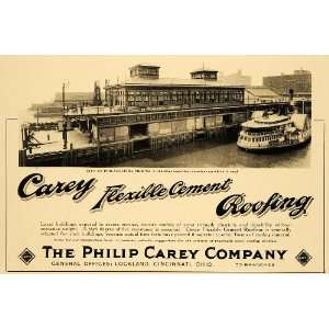 1915 Ad Philip Carey Flexible Cement Roofing Philadelphia 