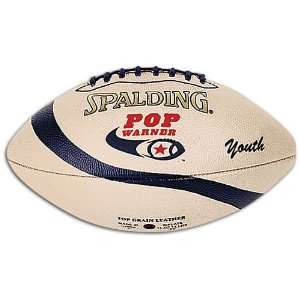  Spalding Pop Warner Leather Football ( Youth ) Sports 