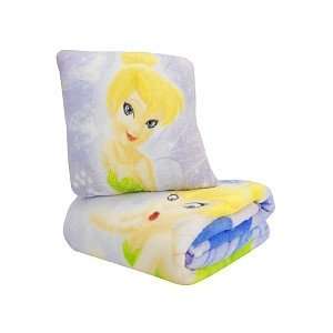  Disney Fairies Micro Raschel Throw Blanket and Pillow 