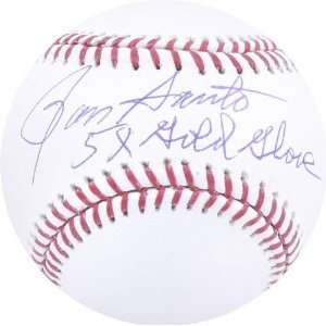 Ron Santo Autographed Baseball  Details 5x Gold Glove Inscription
