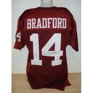 Sam Bradford Autographed Uniform   Sooners JSA   Autographed NFL 