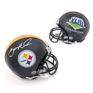 Santonio Holmes Pittsburgh Steelers Autographed Full Size Super Bowl 