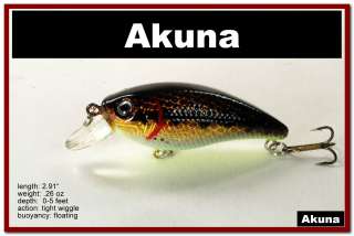   Painted Holographic Crankbait Fishing Lure For Bass Trout Pike  