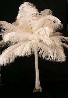 Lot 12  24 Tall Ostrich Feather Centerpiece White Wedding Eiffel 