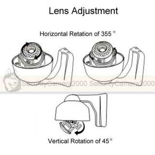   540TVL Waterproof IR Infrared Vari focal Dome Camera Lens Adjustment