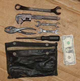 Original Ford Model T A Tool Pouch Kit,Pliers,Wrench,Screwdriver,Pouch 