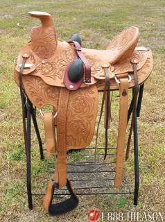 Western Wade Roping Ranch Cowboy Trail Horse Saddle 16  