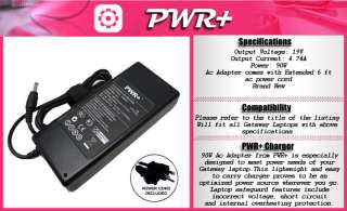 PWR+® AC ADAPTER CHARGER FOR GATEWAY NV53 NV53A NV59 NV59C NV73 NV73A 
