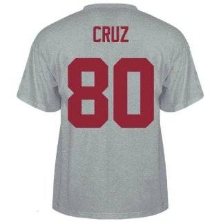 Victor Cruz New York Giants Grey Super Bowl XLVI Jersey Name and 