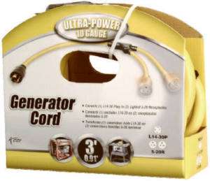 Coleman Ultra Power 10 Gauge Generator Cord  