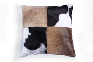 New Cowhide Pillow Cover Hair On Leather Patchwork Cushion Cow Hide 