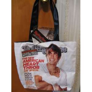 Zac Efron Rolling Stone Tote Bag