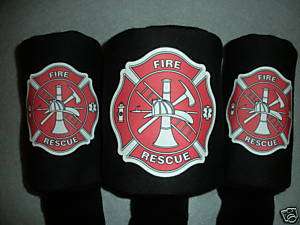 Fire Department RESCUE GOLF CLUB Driver HEADCOVERS (3)  