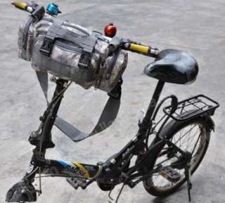 Cycling Bike Multifunction Bicycle handlebar bag Gray A  