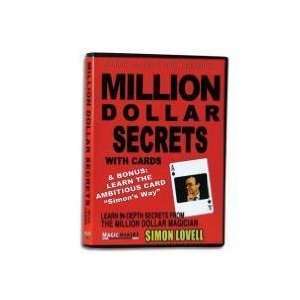  Million Dollar Secrets with Cards   Magic DVD: Toys 