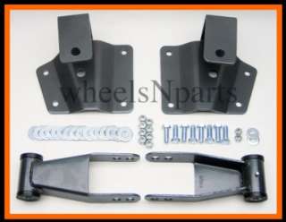   Silverado 1500 Rear 4 Drop Kit Shackles Hangers lowered 604  