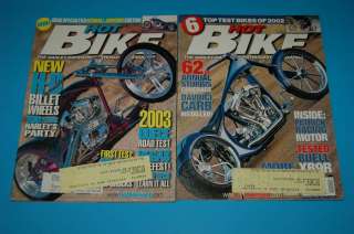 Lot of 12 HOT BIKE Harley Davidson Enthusiasts Magazine  