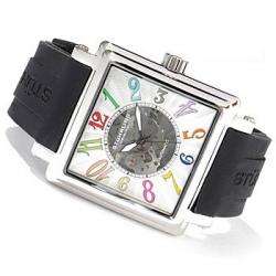   149G Manchester Ozzie Auto SS Case White Dial Rubber Straps Mens Watch