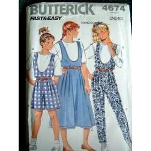   SIZE 7 8 10 BUTTERICK FAST & EASY SEWING PATTERN 4674 