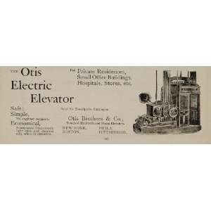    1891 Ad Otis Electric Elevator   Original Print Ad
