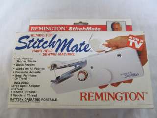 Vintage Stitchmate by Remington Hand Held Sewing Machine Portable