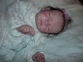 REBORN DARK HAIRED NEWBORN INFANT BABY GIRL*LMTB* MR NR  