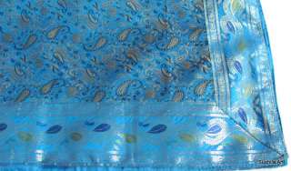 48 Indian Art Silk Brocade Dining Table Cover Runner  