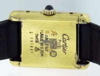   Must de Cartier 19mm Gold Plated Silver Manual Mechanical Watch  