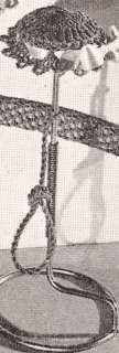 Vintage Crochet Sachet Pincushion Hanger Cover Pattern  