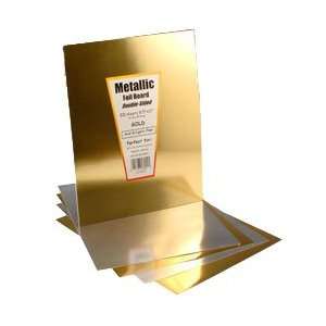  28244 Metallic Foil Board   Double Sided 8 1/2 x 11 Gold 