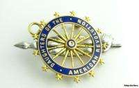 Daughters of the American Revolution DAR Enameled Membership PIN Badge 
