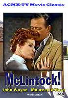 McLintock Starring John Wayne and Maureen OHara 609728453695  