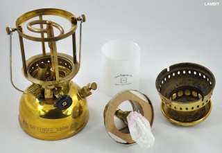 Swedish military kerosene lantern OPTIMUS 1200 (brass) with white 