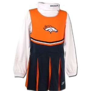  Denver Broncos Girls 4 6X Cheerleader Uniform Sports 