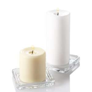    Set of 12 Square Glass Pillar Candle Holder