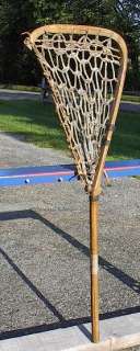 Vintage Indian Mohawk Wooden 42 Lacrosse Stick LARGE 14 Wide  
