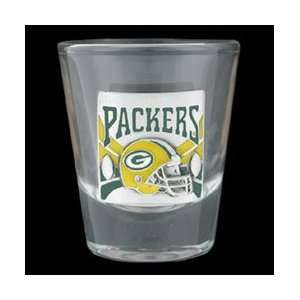  Green Bay Packers   Round NFL Shot Glass Sports 