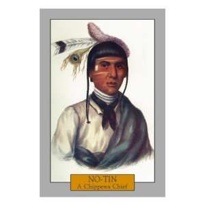  No Tin   Portrait of a Chippewa Chief, c.1844 Giclee 