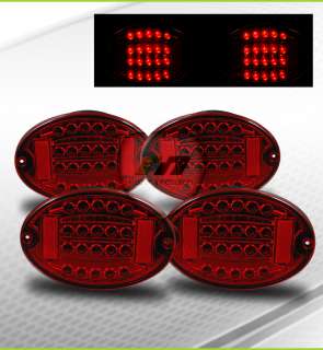 97 04 Chevy Corvette C5 Red LED Tail Lights Brake Lamps  