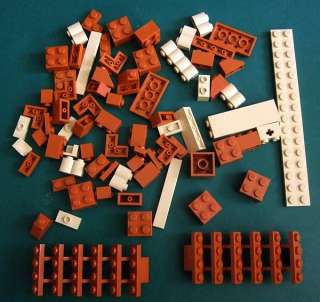 Lego Tan & Dark Orange 73 Piece Lot~Harry Potter Parts~ Open 