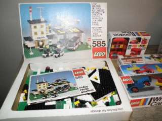 Vintage Mixed Lot Lego Building Sets Police Headquarters London Bus 