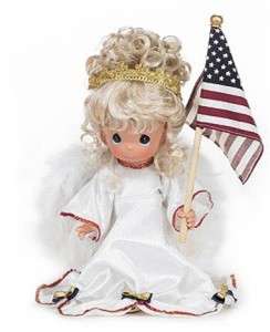 Precious Moments 9 Patriotic Doll Stand Beside Her NEW  