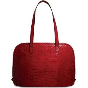  Jack Georges Croco Cranberry Tote   JG CR2916 Office 