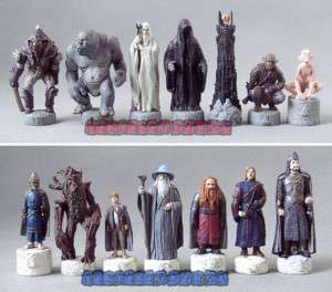 LOTR Lord of the Rings Chess Man Statue Figure 14pc Set  