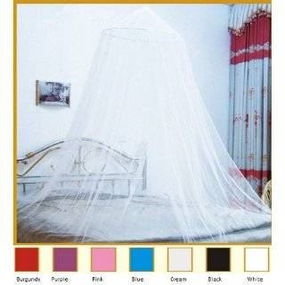 White Large Hoop Bed Canopy Mosquito Net Fit All Size Bed or Outdoor 
