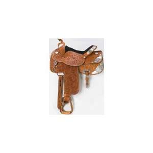  Handmade Leather Western Show Saddle Model 5328 Sports 