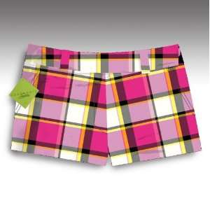 Loudmouth Golf Womens Mini Shorts: Stawberry Shake   Size 4