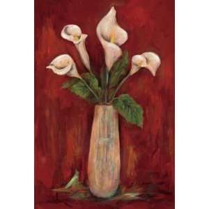 Red Hot Callas by Joyce Combs. Size 24 inches width by 36 